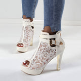 “The Lace” Chunky Heels