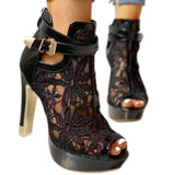 “The Lace” Chunky Heels