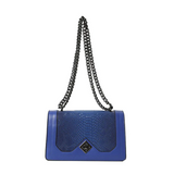 Snake-Pattern Chain Bag