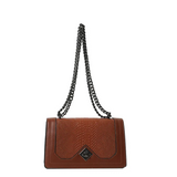 Snake-Pattern Chain Bag